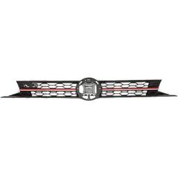 Black/Red grille