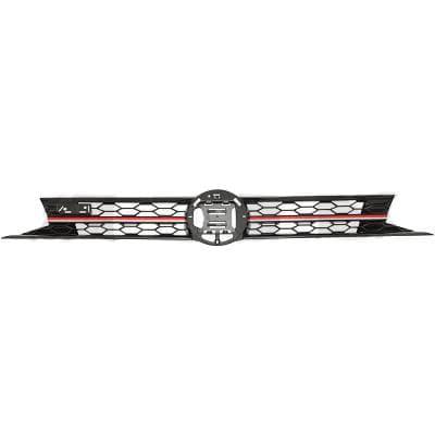 Black/Red grille