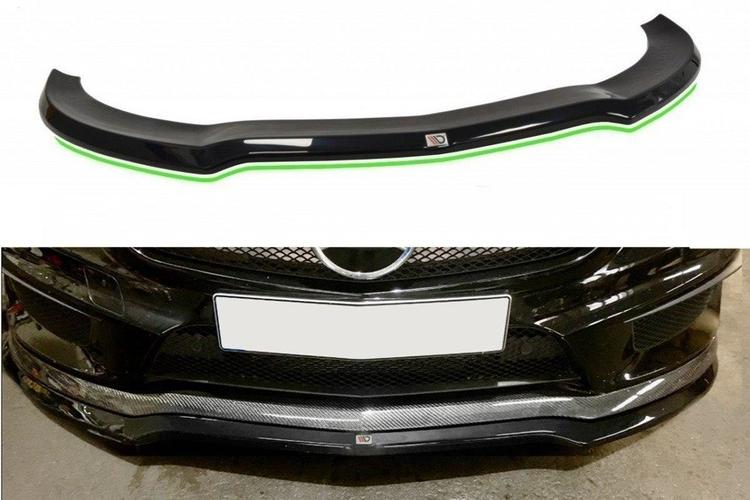 Blanksvart Cupspoiler Mercedes C117 45 AMG