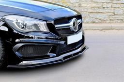 Blanksvart Cupspoiler Mercedes C117 45 AMG