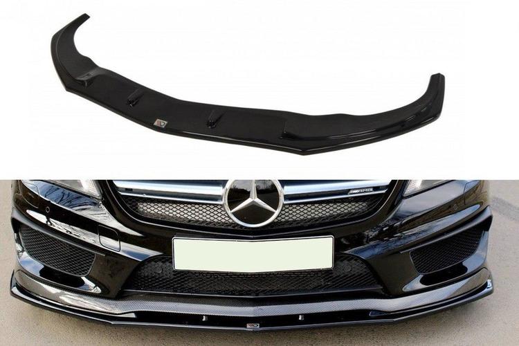 Blanksvart Cupspoiler Mercedes C117 45 AMG