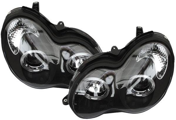 Angel Eyes Mustat Mercedes W203