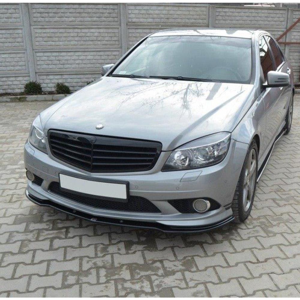 Blanksvart Cupspoiler Mercedes C-klass W204 AMG-line