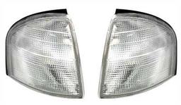 Hvide Blinklys Retro Mercedes
