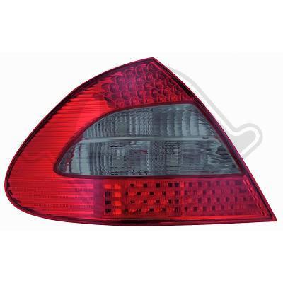 LED Baglygter rød/smoke Mercedes W211
