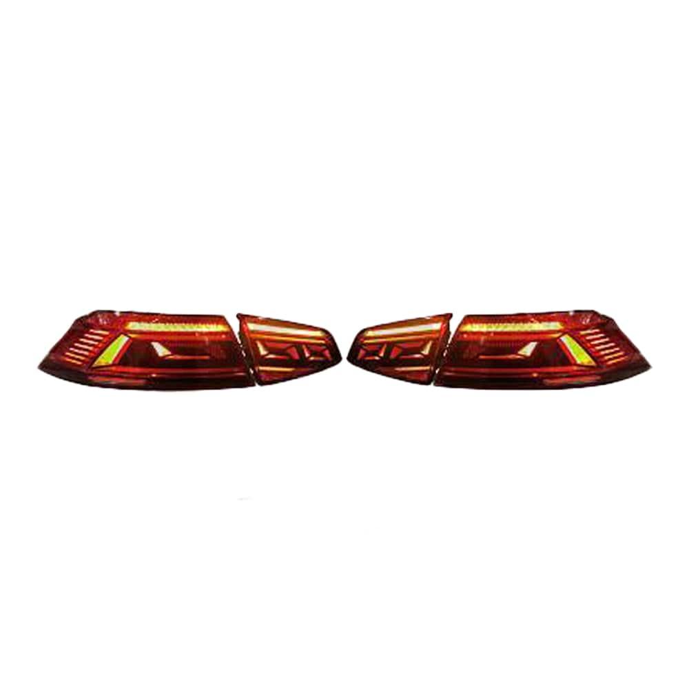 LED Rear Lights Red Clear Glass VW Passat