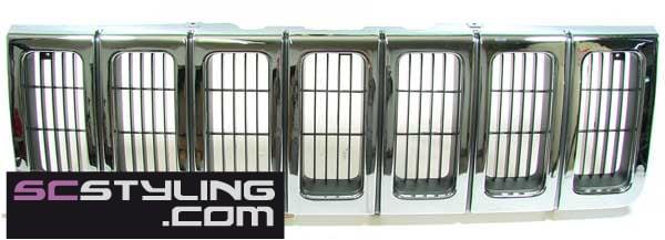 Chrome  grill Grand Cherokee 96-98