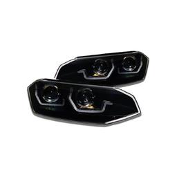 Sorte LED forlygter Volkswagen Polo