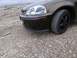 Blanksort cupspoiler frem Honda Civic MK6