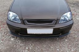 Blanksort cupspoiler frem Honda Civic MK6