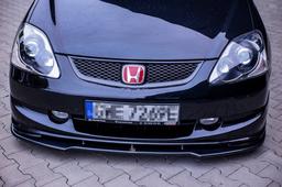 Blanksvart cupspoiler fram Honda civic MK7 