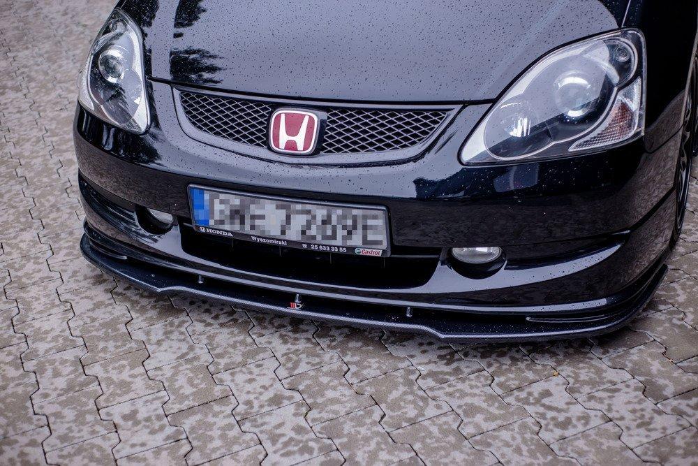 Blanksvart cupspoiler fram Honda civic MK7 