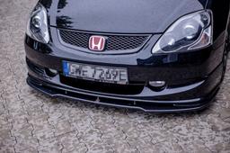 Blanksvart cupspoiler fram Honda civic MK7 