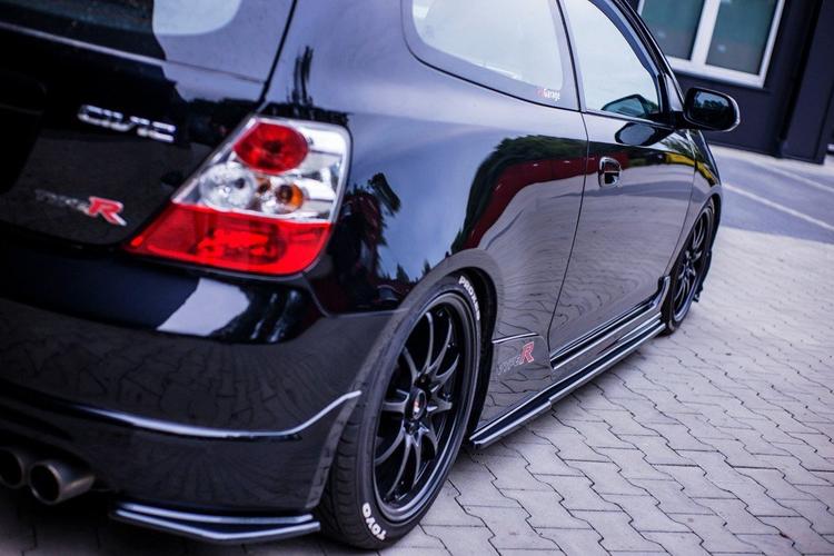 Blanksorte Sideskørter Honda civic MK7