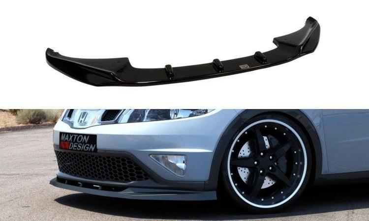 Blanksort cupspoiler frem Honda civic MK7