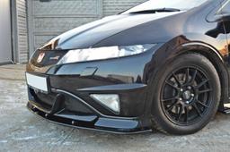 Blanksvart cupspoiler fram Honda civic MK8