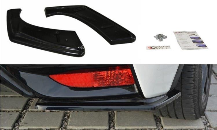 Blanksvarta bakre sidosplitters Honda civic MK9