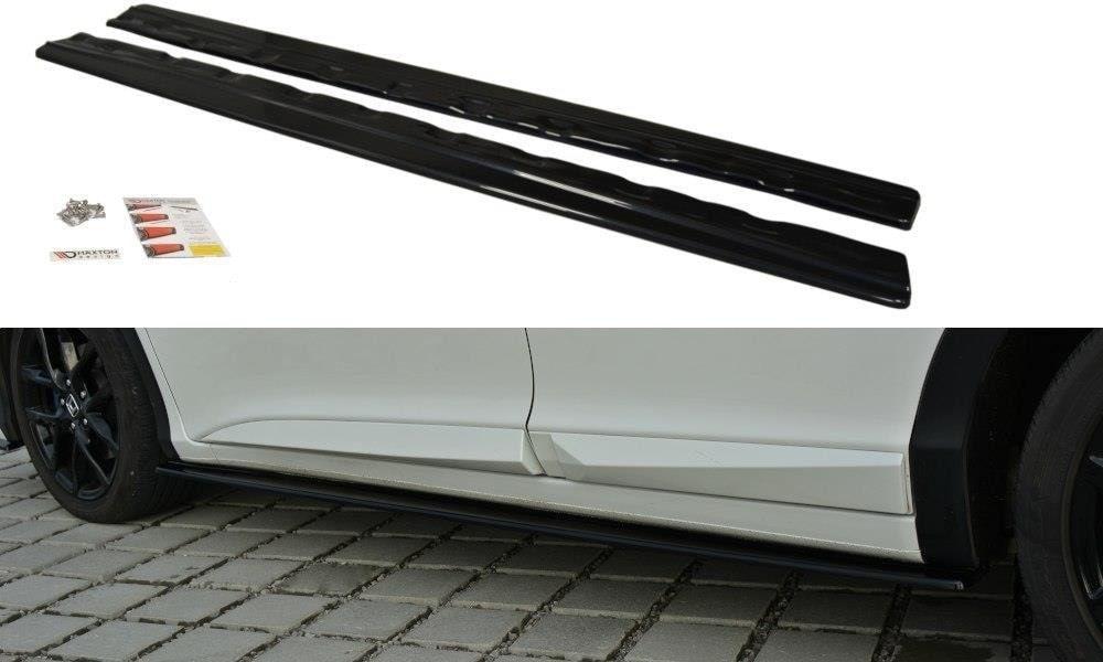 Blanksorte Sideskørter Honda civic MK9