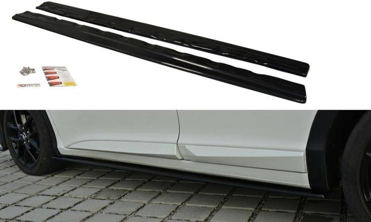 Blanksorte Sideskørter Honda civic MK9
