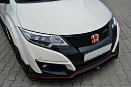 Kiiltävän musta Cupspoleri eteen Honda Civic Type-R mk9