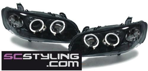 Angel Eyes svarta Opel Omega B
