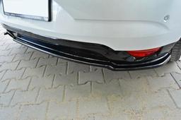 Blanksvart bakre splitter Renault Megane MK4