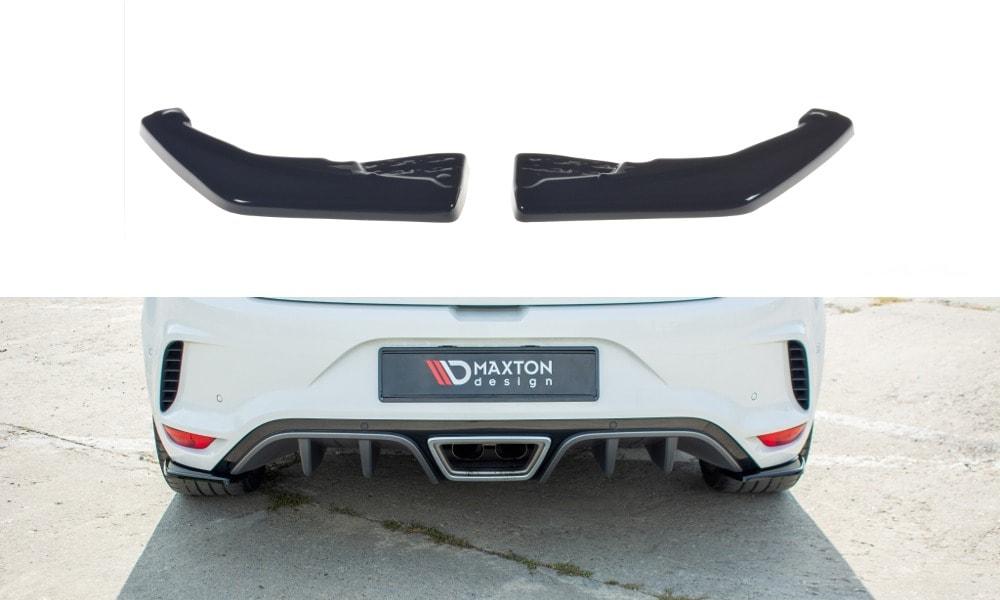 Blanksvart bakre splitter Renault Megane RS MK4