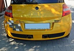 Blanksvart bakre splitter Renault Megane RS MK2