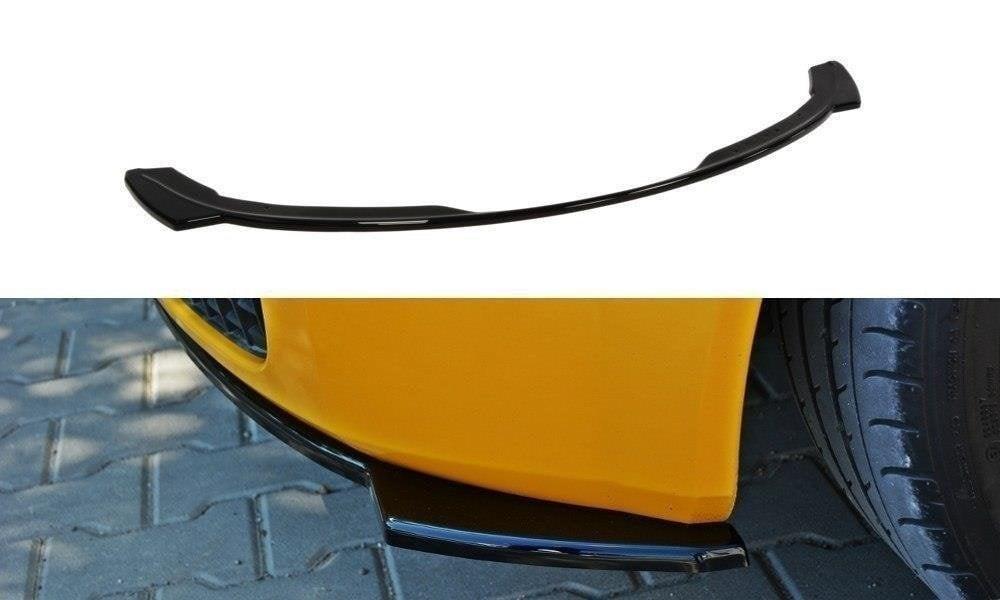 Blanksvart bakre splitter Renault Megane RS MK2