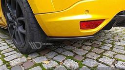 Blanksvart bakre splitter Renault Megane RS MK3