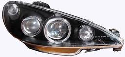 Angel Eyes Mustat Peugeot 206