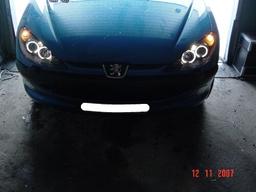 Angel Eyes Mustat Peugeot 206