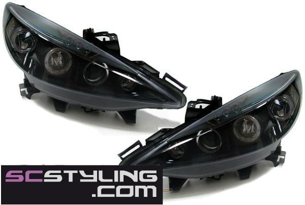 Angel Eyes Svarta Peugeot 207