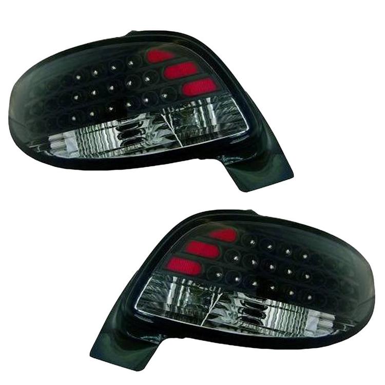 LED Baglygter sorte Peugeot 206 CC