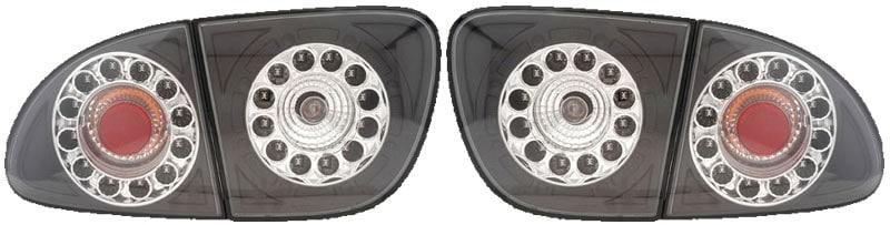LED Baglygter Sorte