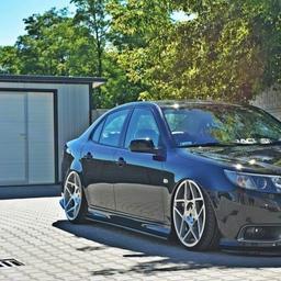 Blanksvarta TurboX sidokjolar Saab 9-3