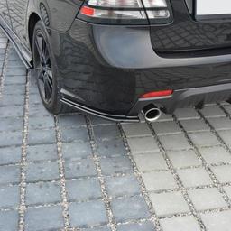 Blanksvarta bakre splitters Saab 9-3 Aero