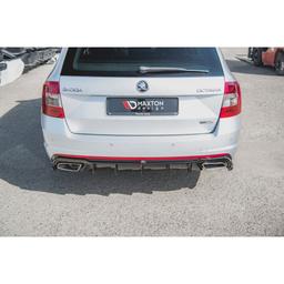 Blanksvart Diffusor Skoda Octavia MK3 RS