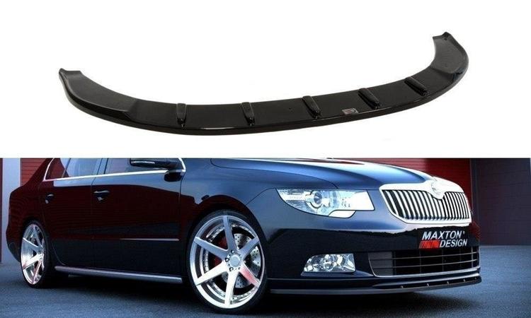 Blanksvart cupspoiler Skoda Superb MK2 Sportline
