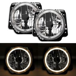 Angel Eyes Klart Glass VW Golf 2