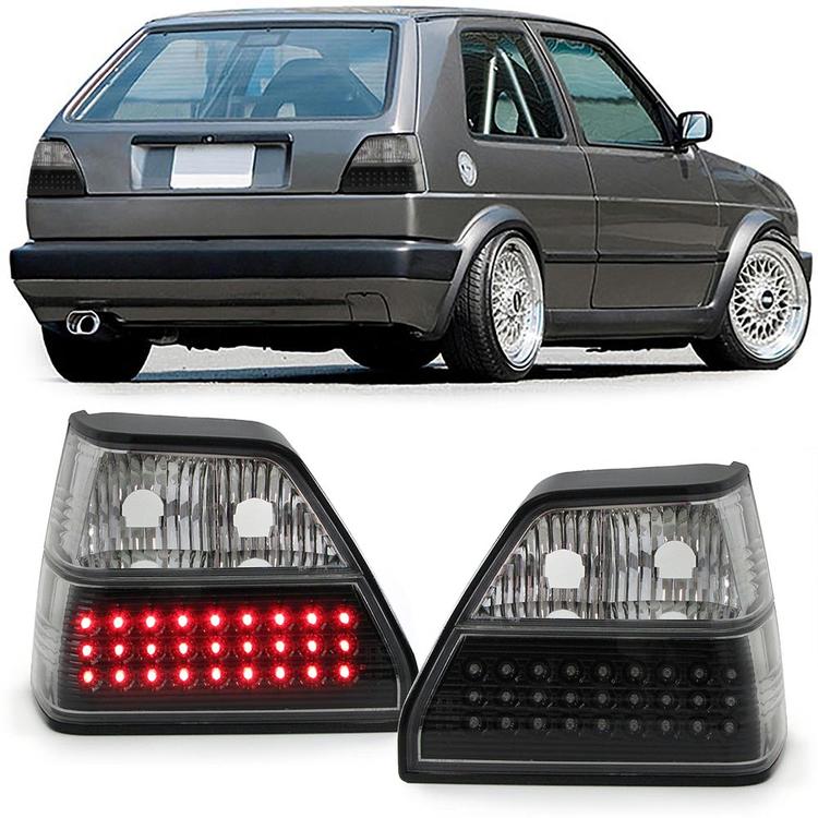 Golf II Baklykter LED smoke