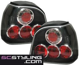 Baklampor svarta Golf 3