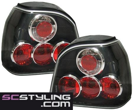 Baklampor svarta Golf 3