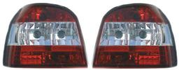Baklamper rød/Klar Golf 3
