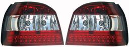 Baklamper LED rød/Klar Golf 3