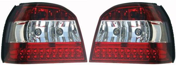 Baklampor LED Röd/Klar Golf 3