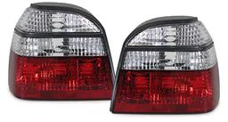 Baklamper rød/Hvit Golf 3