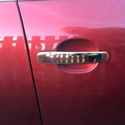 Kromade dörrhandtag VW