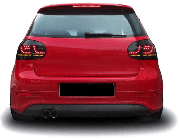 LED Baglygter sort smoke VW Golf 5