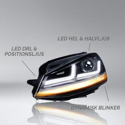 LED OSRAM Strålkastare Golf 7